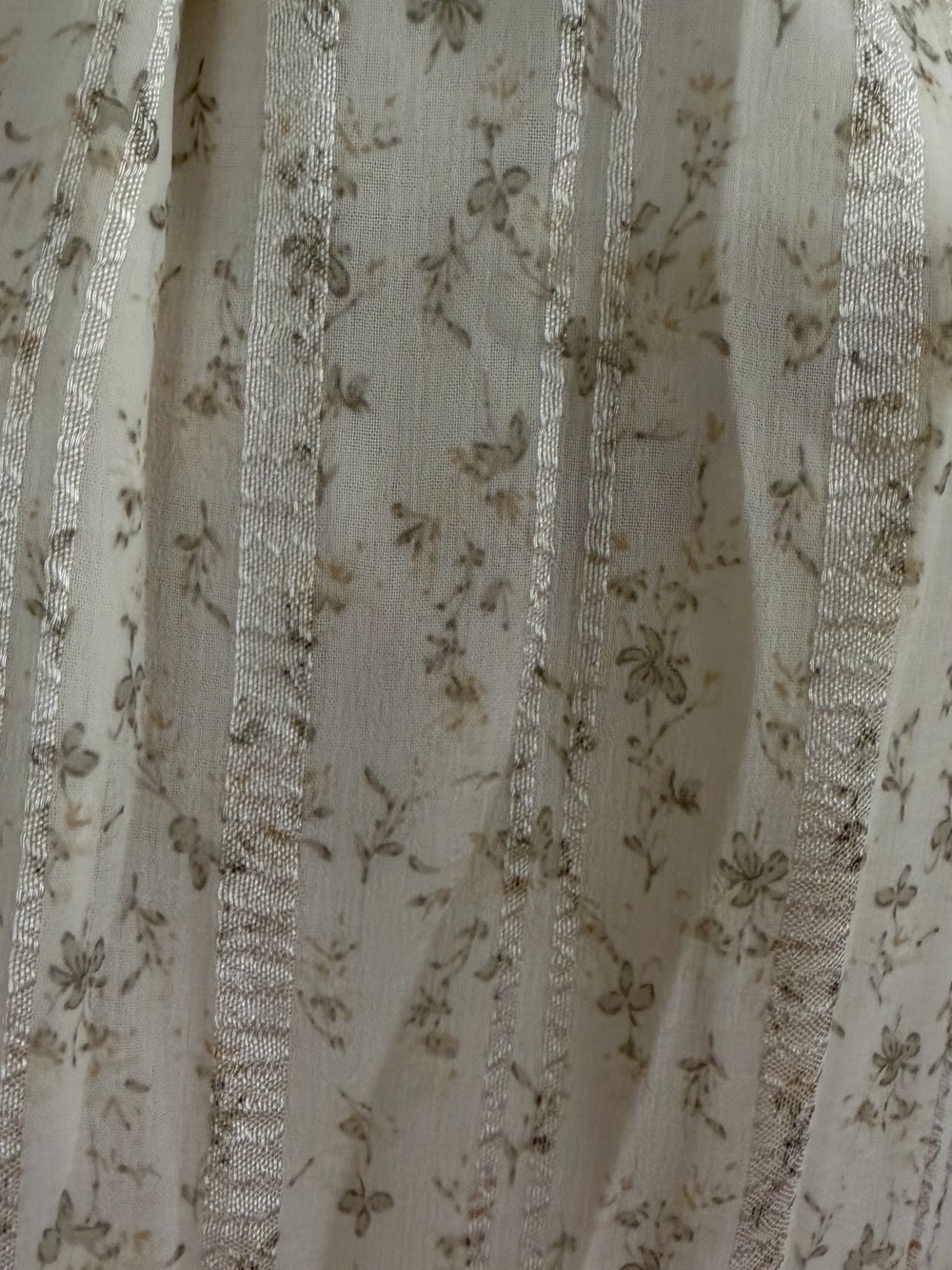 Lulu's Cream Floral Ruffled Mini Dress - Picture 3 of 5